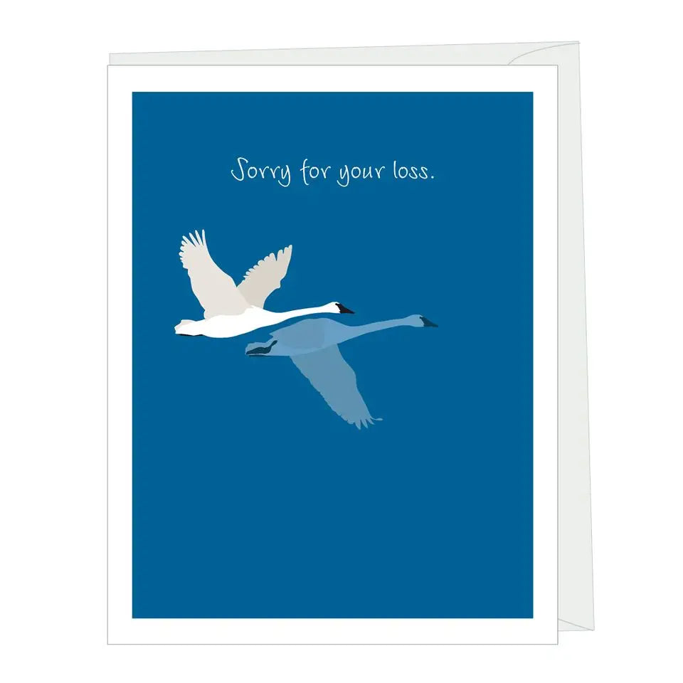 Swans Sympathy Card