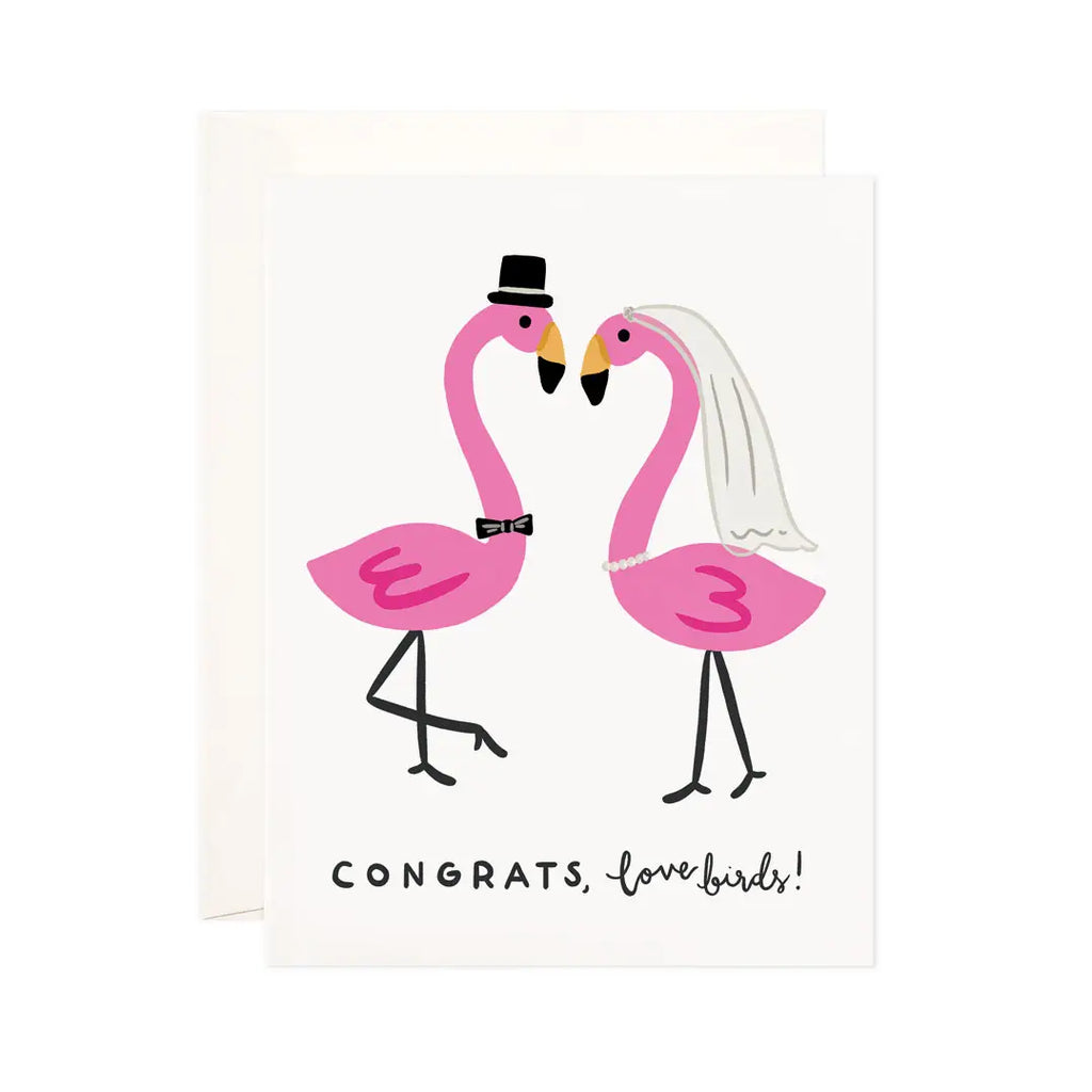 Love Birds Greeting Card - Wedding Gift, Card