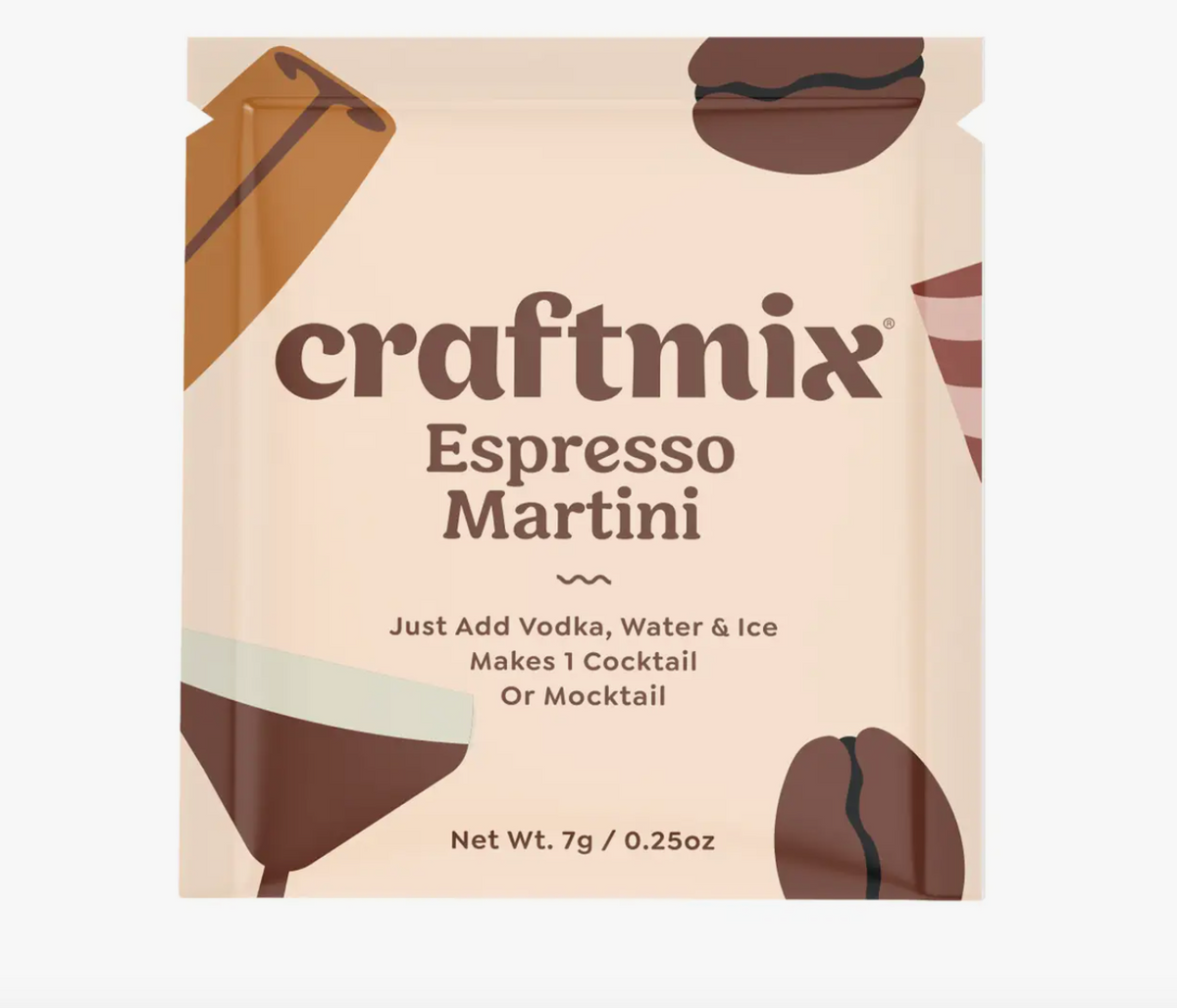 Espresso Martini Cocktail/Mocktail Drink Mixer Packet Giftbar