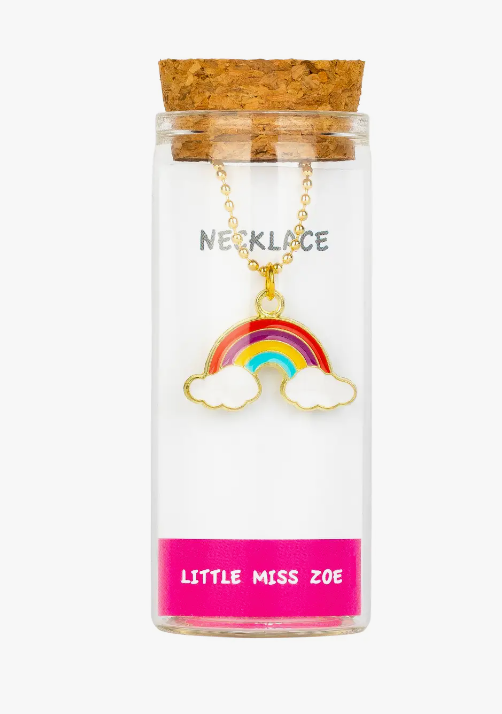 Rainbow Necklace in A Bottle