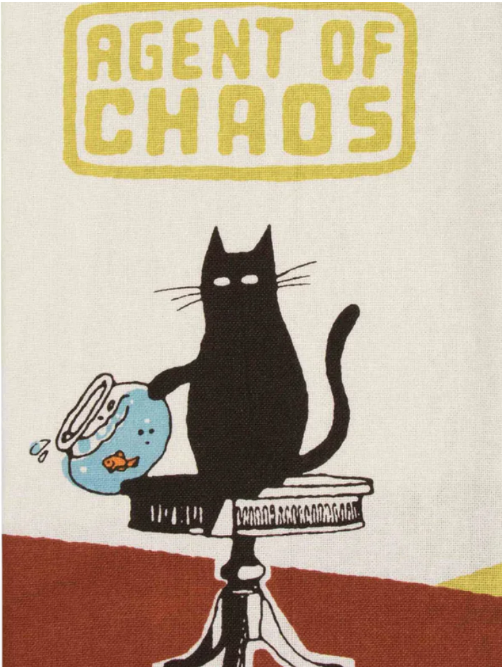 Agent of chaos dish towel