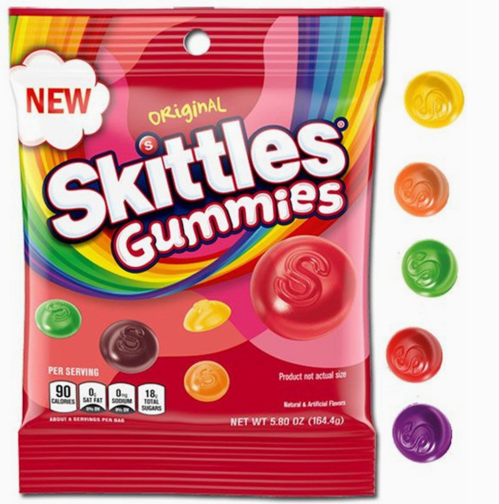 Skittles Gummies Original Peg Bag
