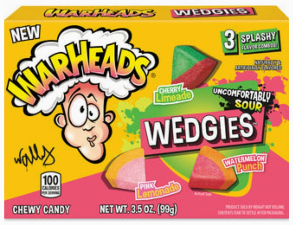 Warheads Wedgies Chewy Candy Theater Box