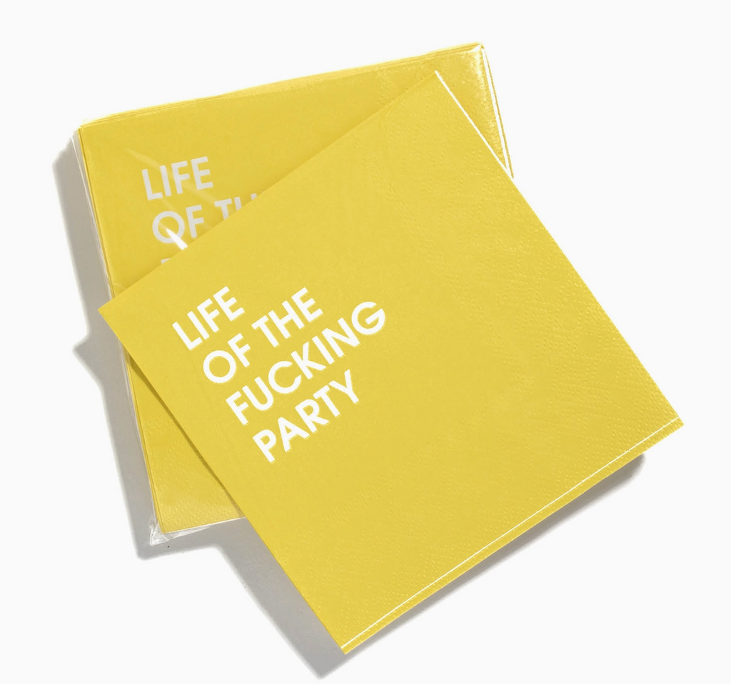 Life of the Fucking Party - Colorful Cocktail Napkins