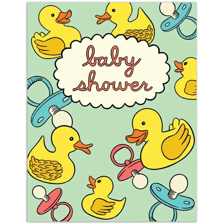 Rubber Ducks Baby Shower Card