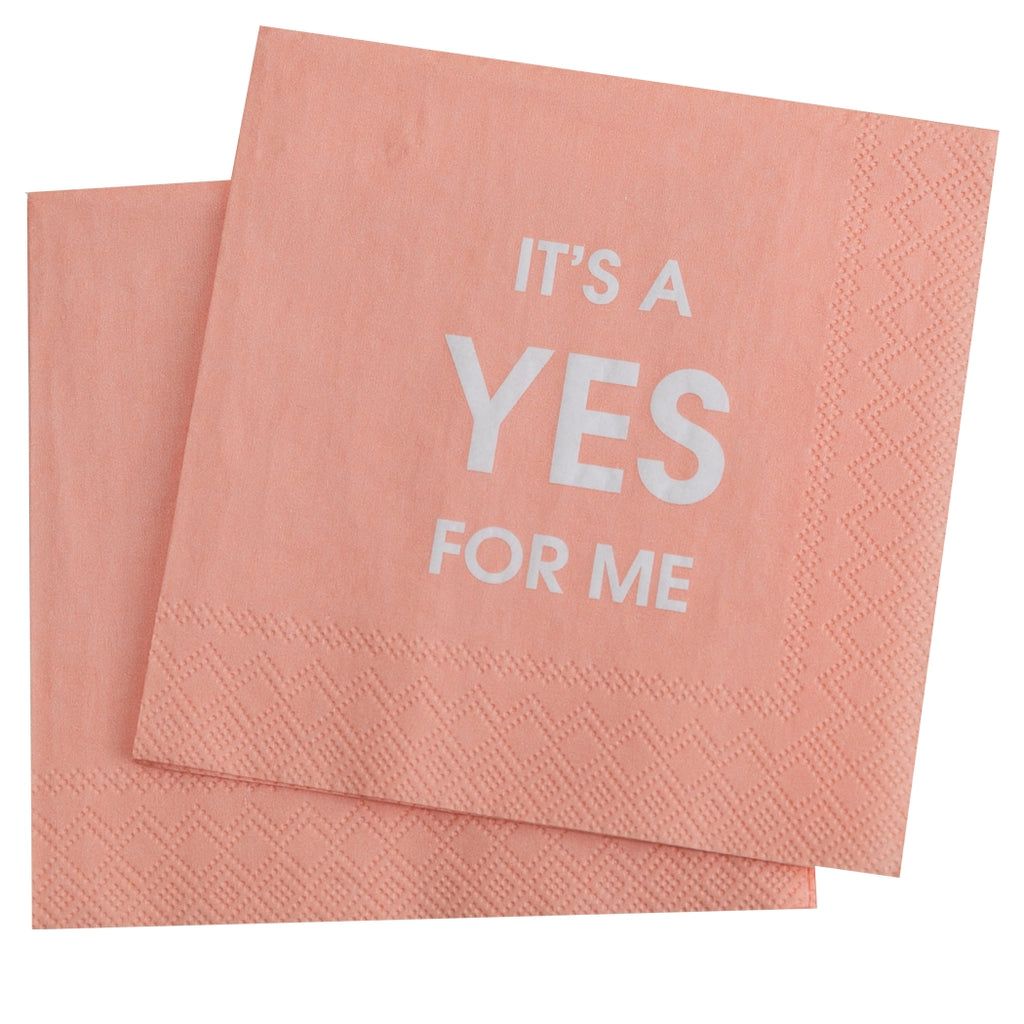 It's A Yes For Me - Cocktail Napkins