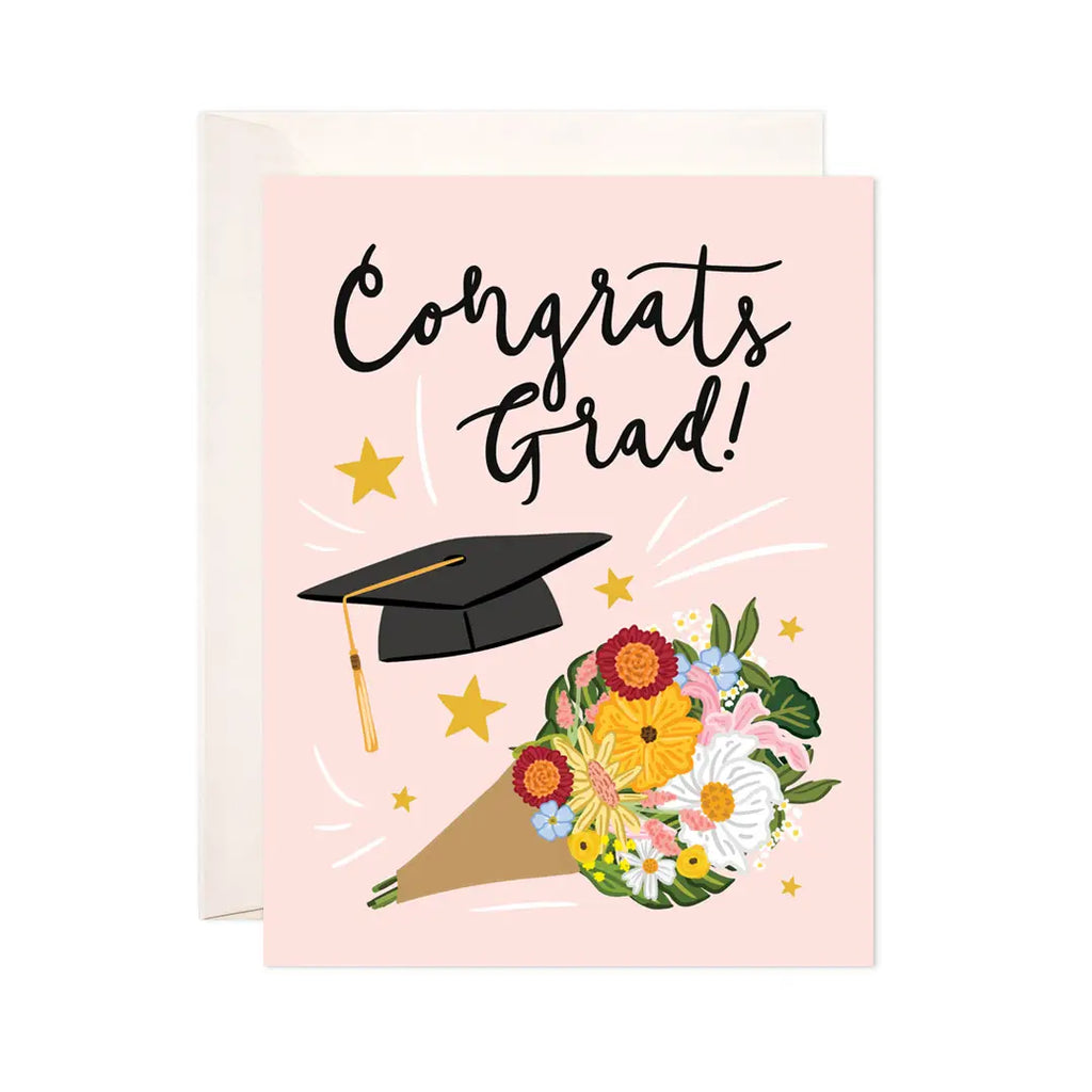 Grad Bouquet Greeting Card - Graduation Gift