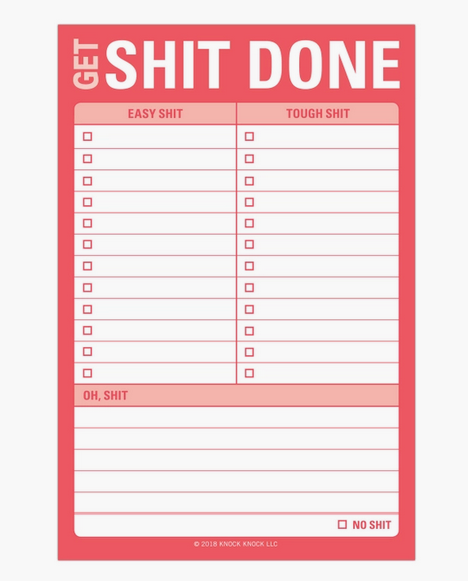 Get Shit Done Great Big Sticky Notes