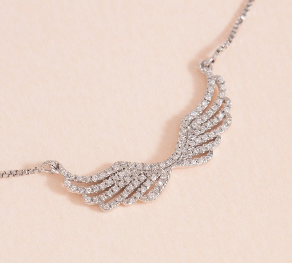 Wing It Necklace Silver
