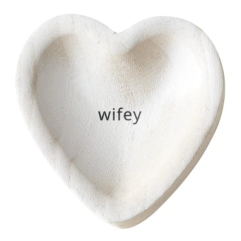 Heart Tray-Wifey-White