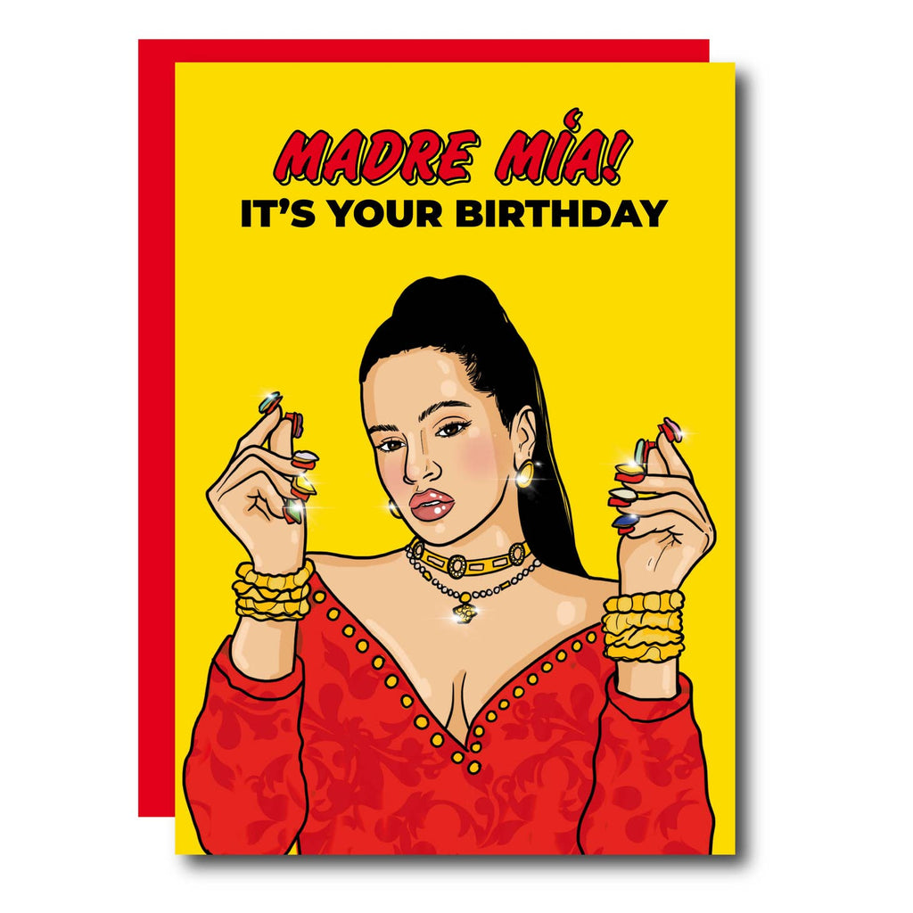 Madre Mia! Rosalia Birthday Greeting Card