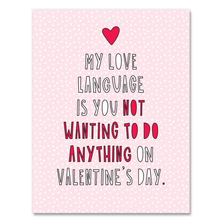Valentine Love Language - A2 Card