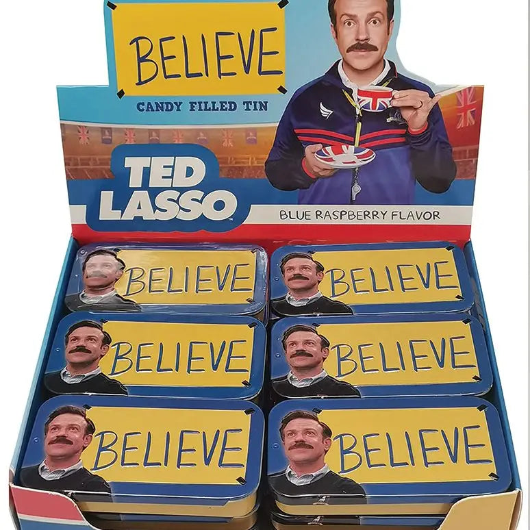 Ted Lasso "Believe" Candy Tins, Boston America