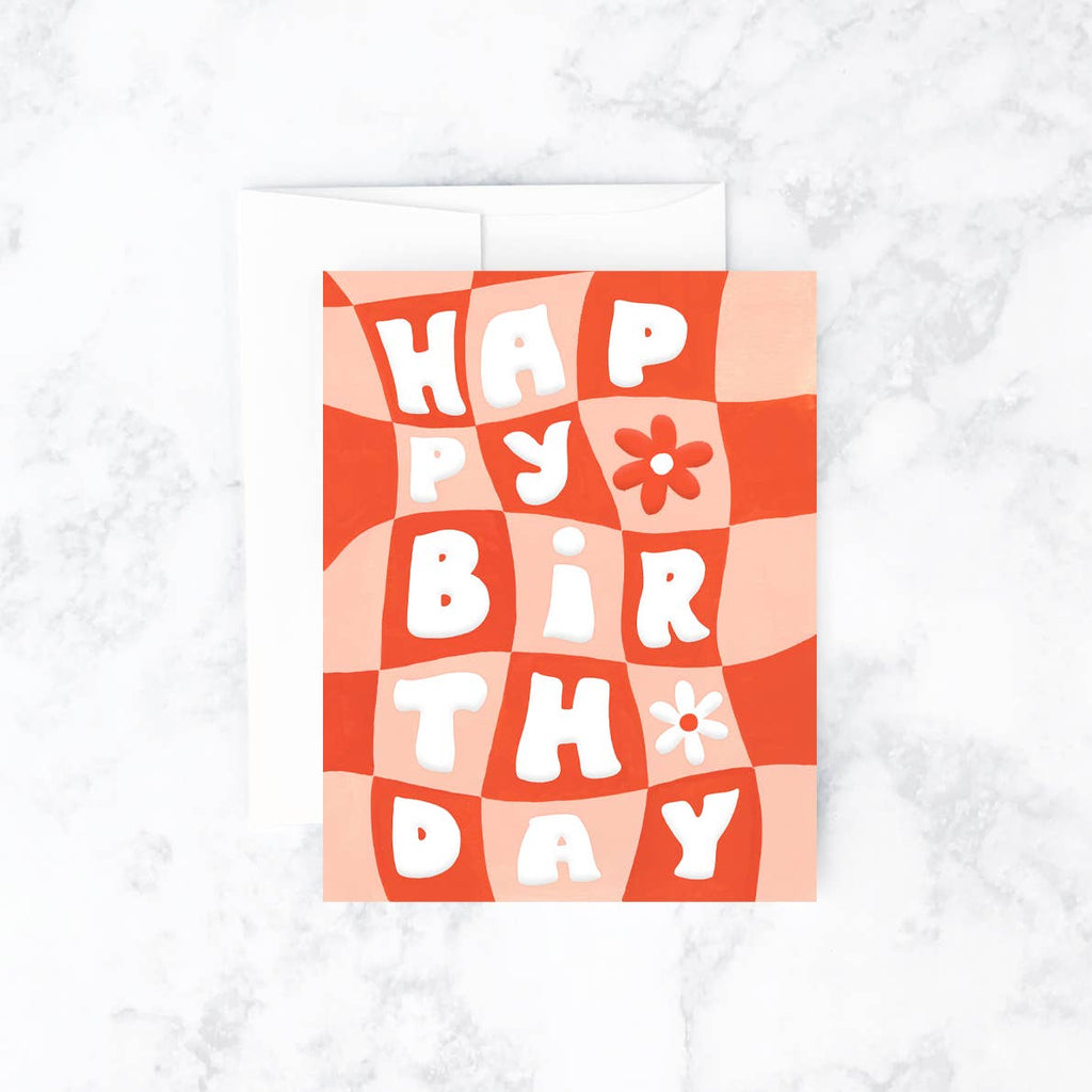 Checky Birthday Card