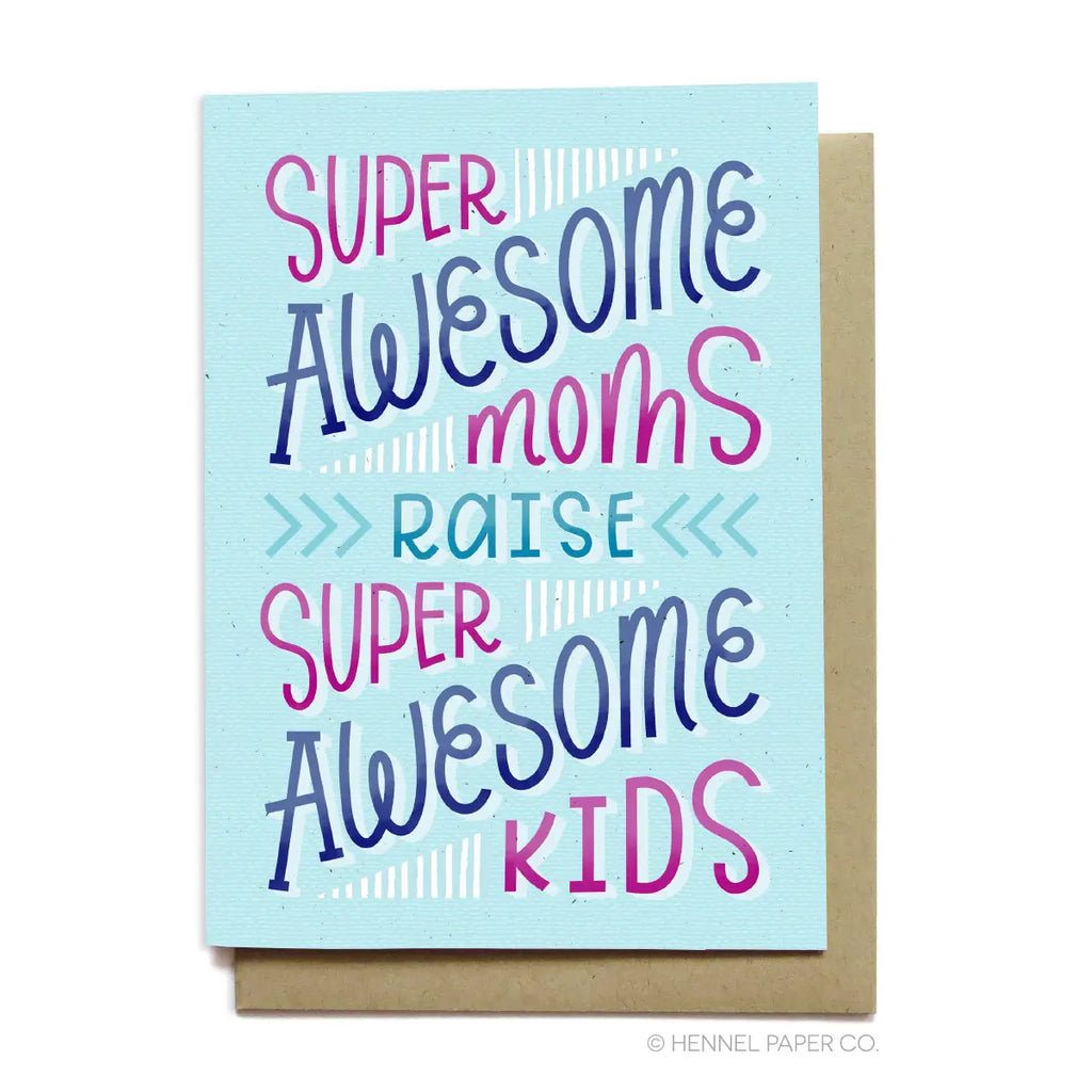 Mother's Day Card - Super Awesome Moms