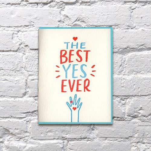 Best Yes Ever Engagement Card