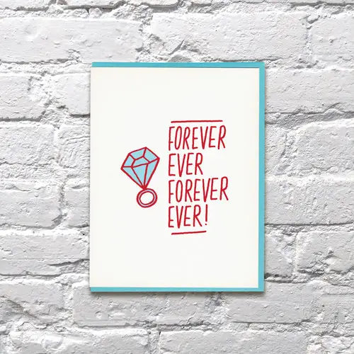 Forever Ever Engagement Card