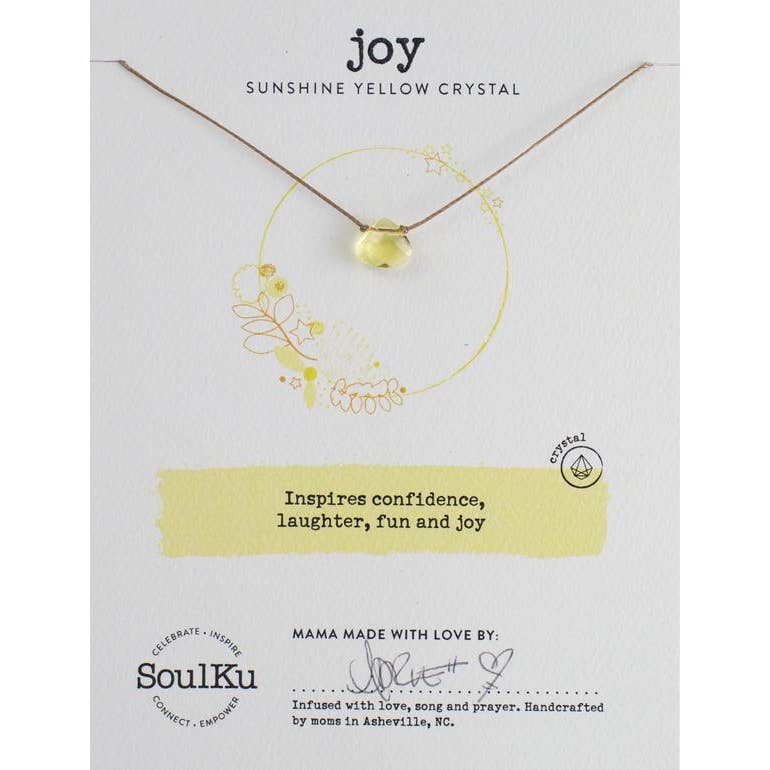 Sunshine Yellow Soul Shine Necklace For Joy - SS04