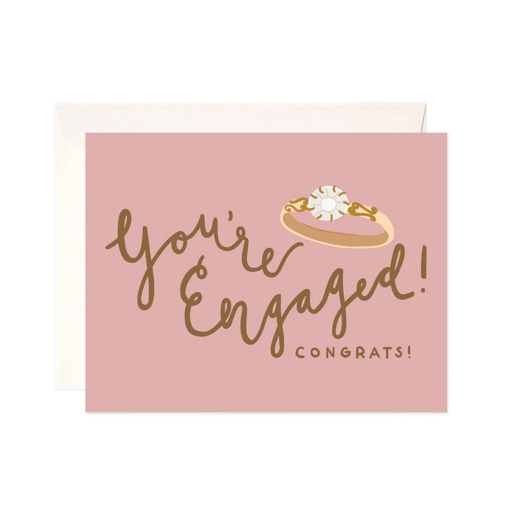 Engaged Ring Greeting Card - Engagement Card