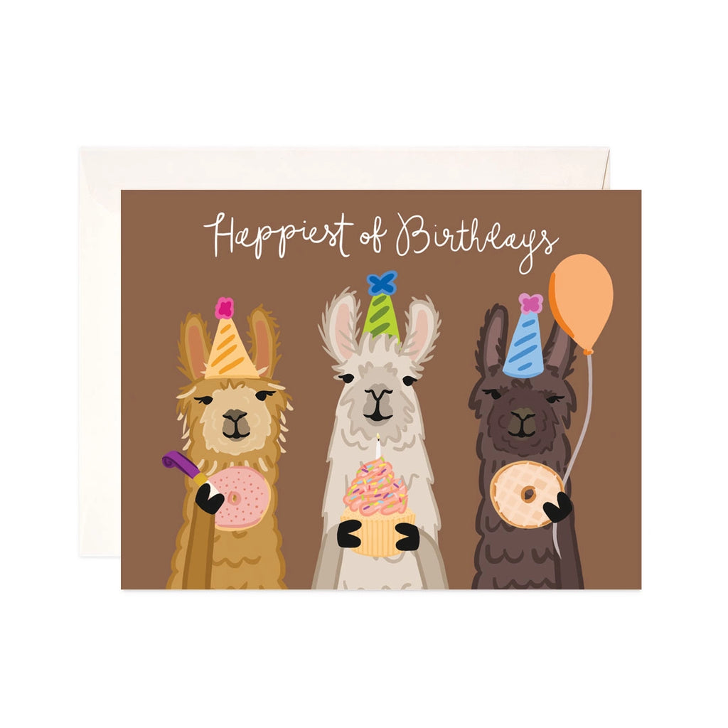 Llama Birthday Greeting Card - Cute Birthday Card