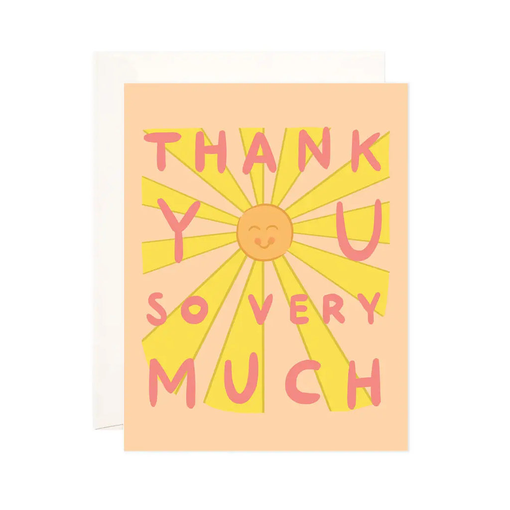 So Very Much Greeting Card - Thank You Card