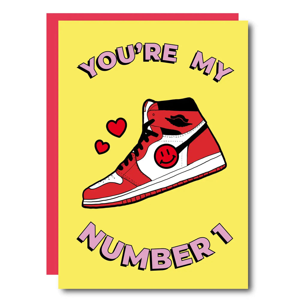 You're My Number 1 Air Jordan Sneaker Greeting Card