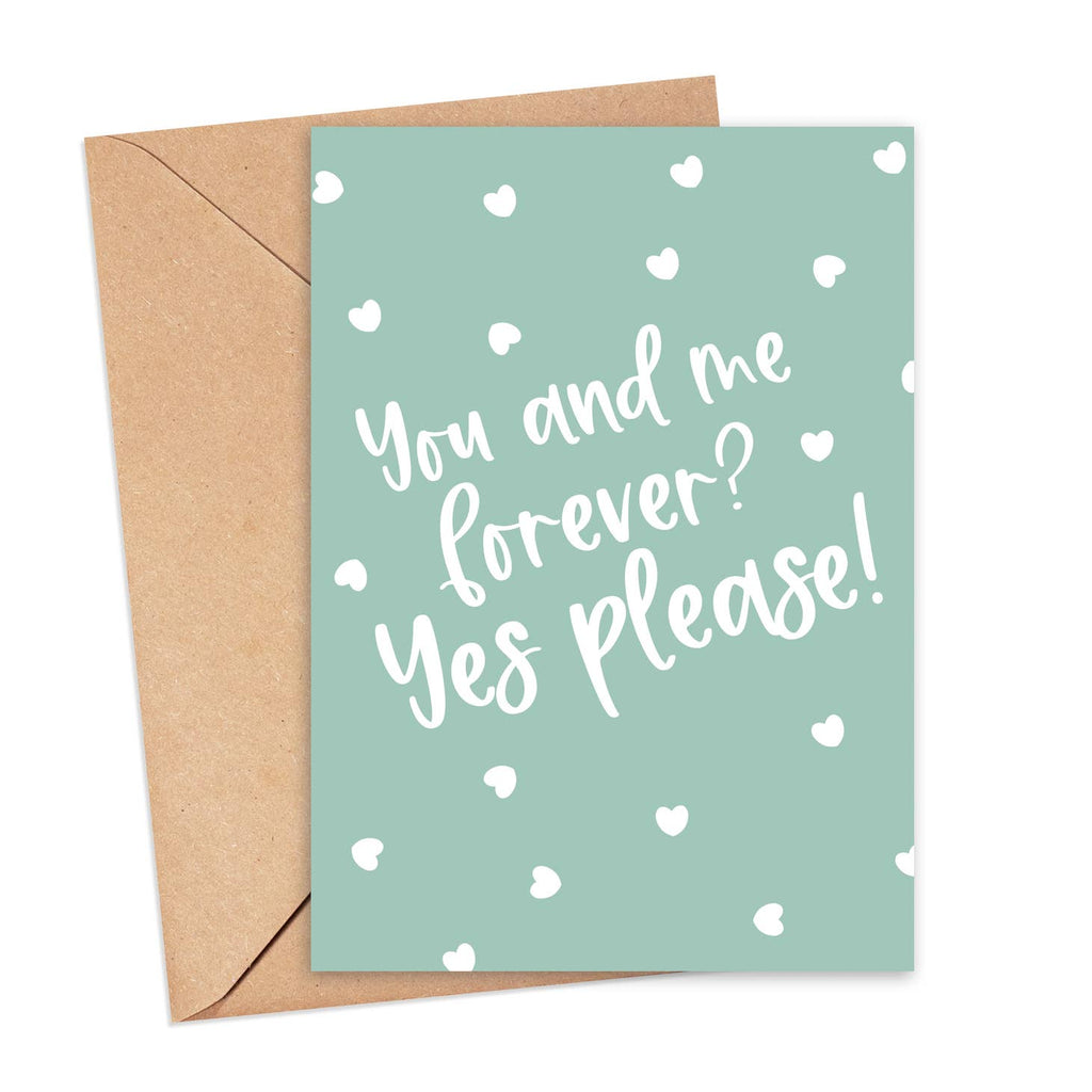 You and Me Forever Love Card