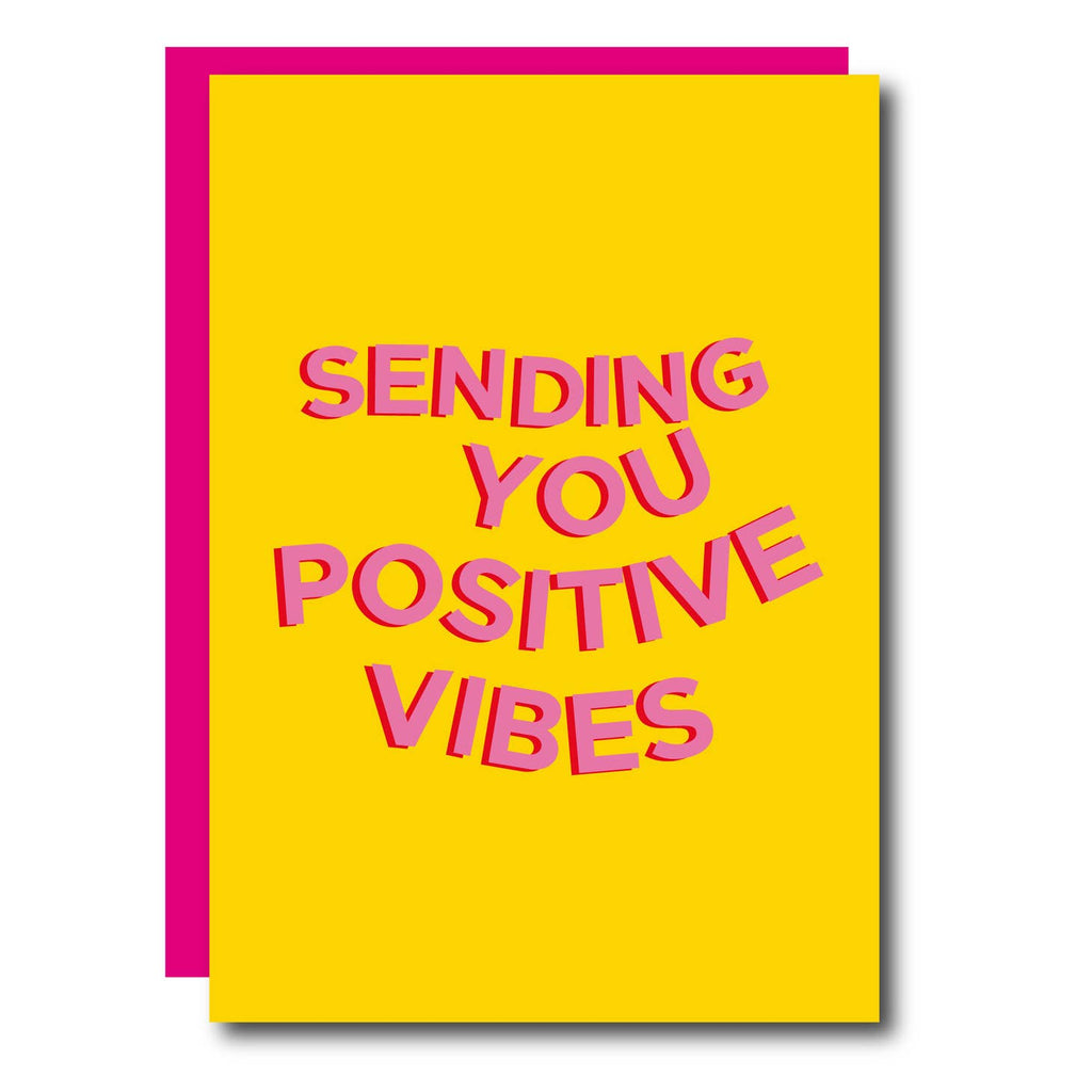 Sending Positive Vibes Greeting Card