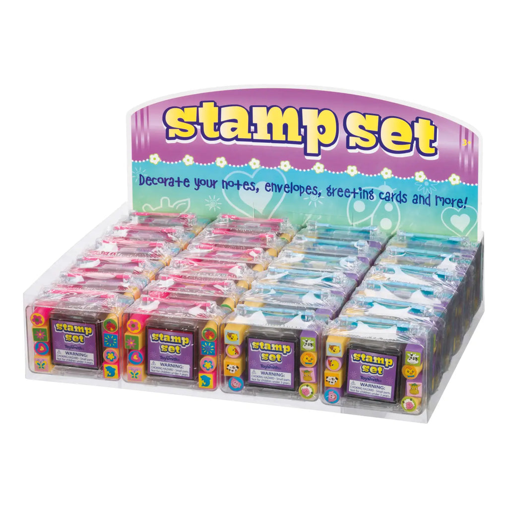 Mini Stamp Sets with Case, 8 Stamps, Art Kit, Ink, Decorate