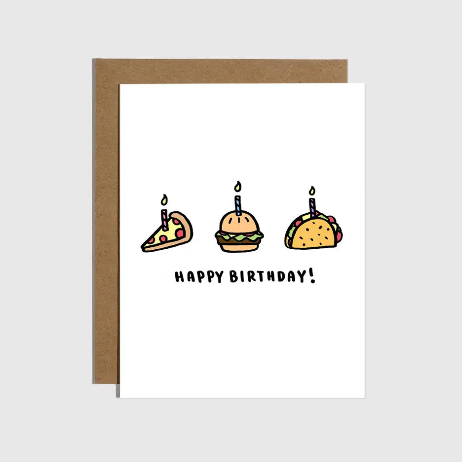 Happy Birthday Foods Card
