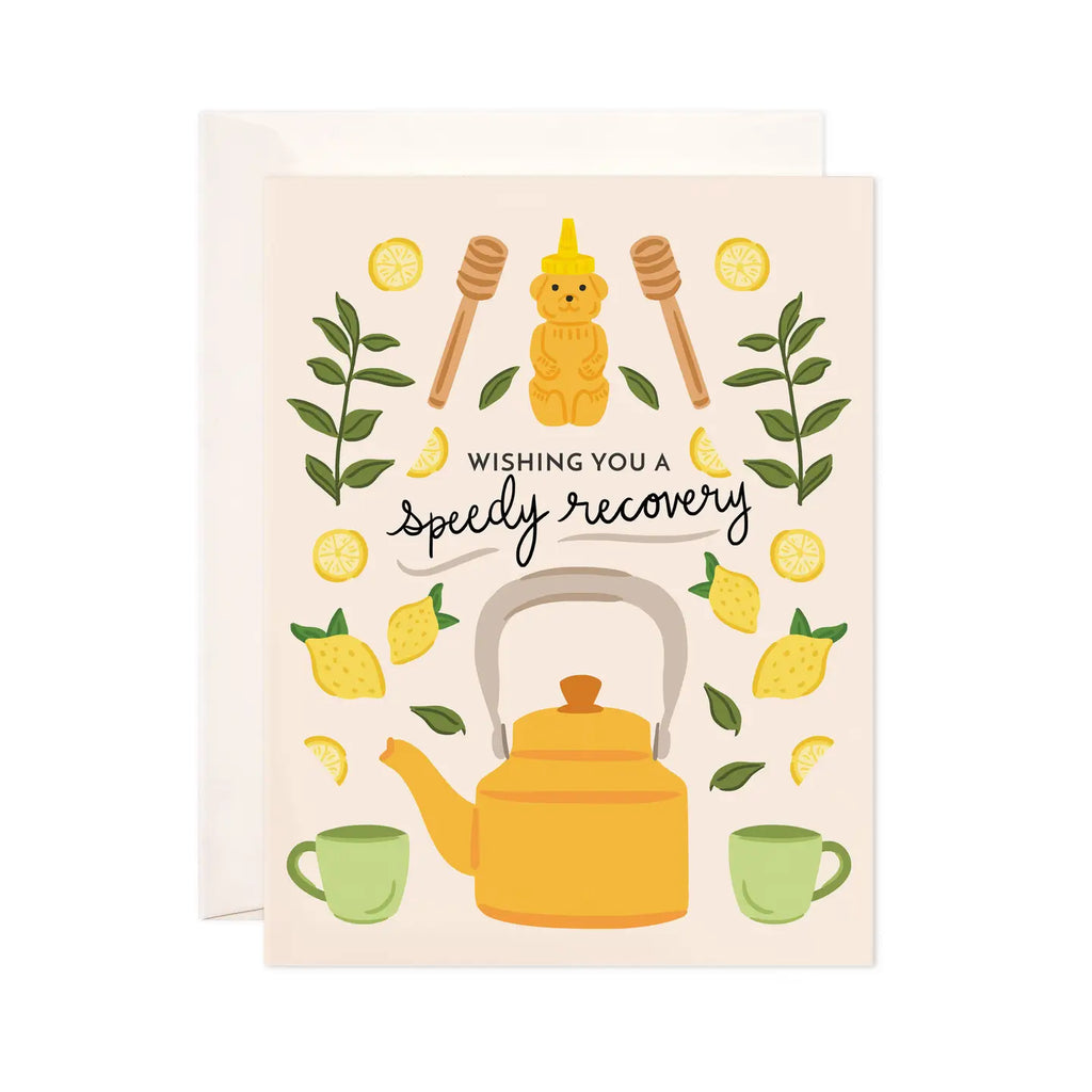 Lemon Recovery Greeting Card - Get Well Soon Card
