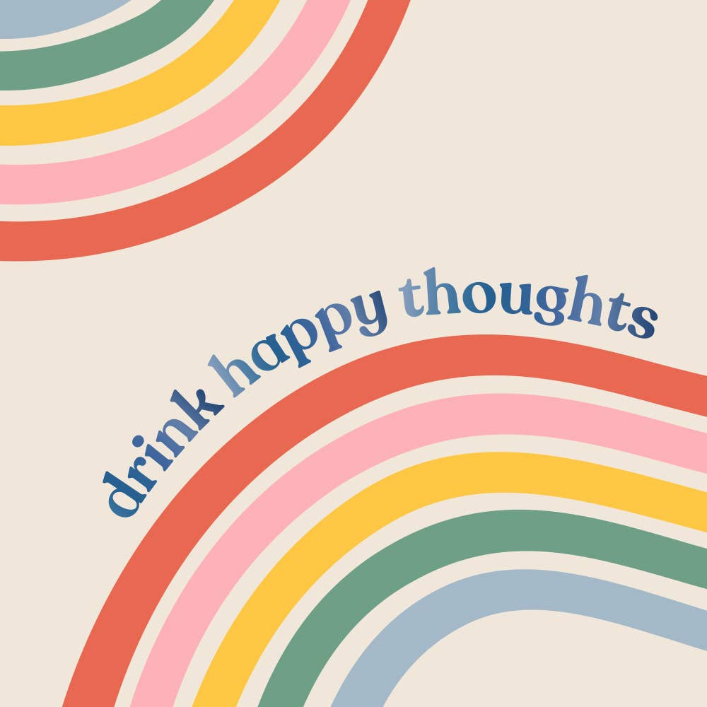 Funny Cocktail Napkins | Drink Happy Thoughts - 20ct