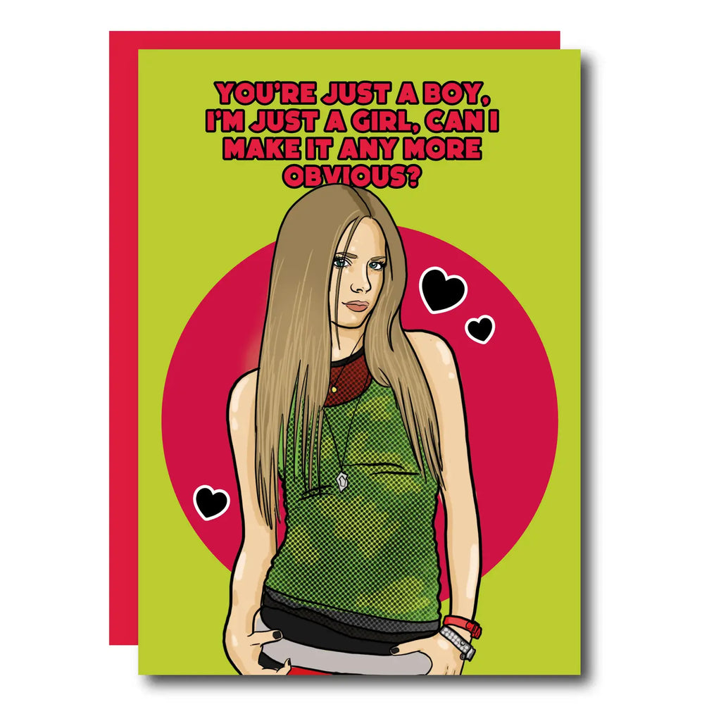 Avril Lavigne Valentine's Day Card