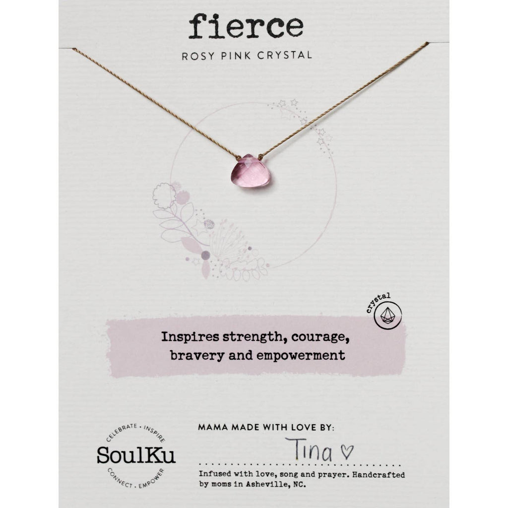 Rosy Pink Soul Shine Necklace For Fierce - SS14