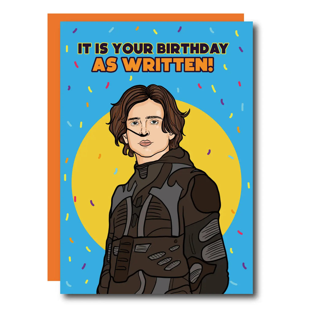 It Is Your Birthday, As Written! Dune Greeting Card
