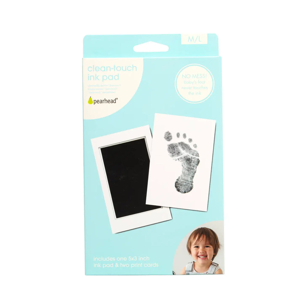 Baby Print Clean-Touch Ink Pad Kit, Medium/Large, Black