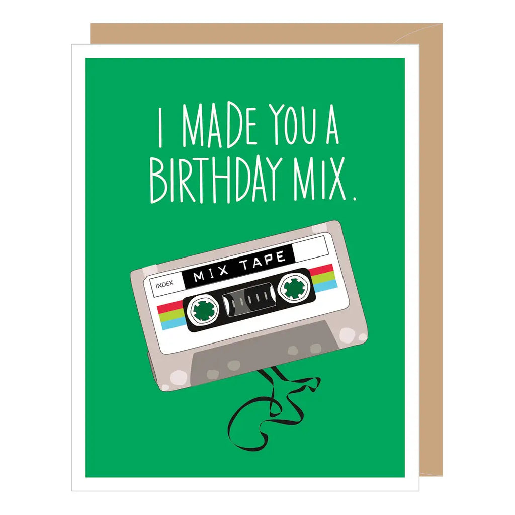 Old School Mix Tape Birthday Card