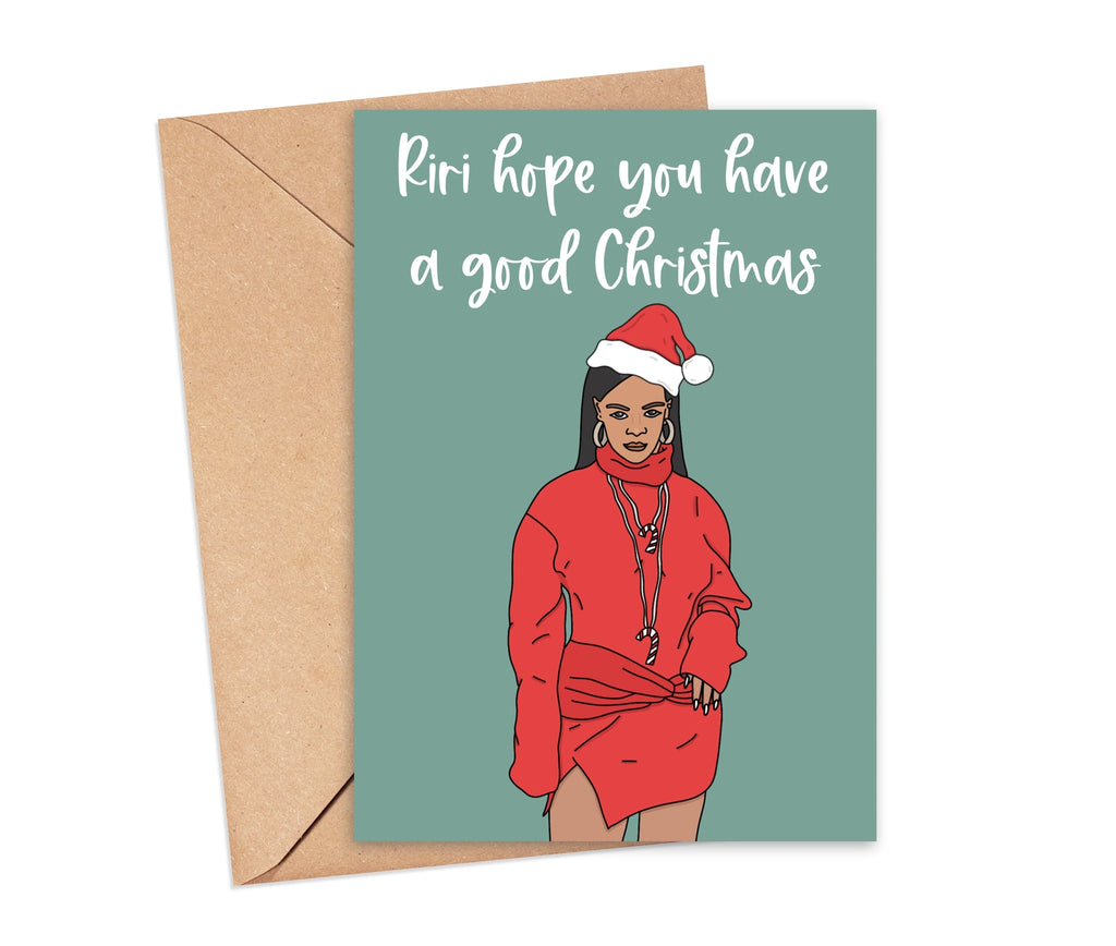Rihanna Christmas Card
