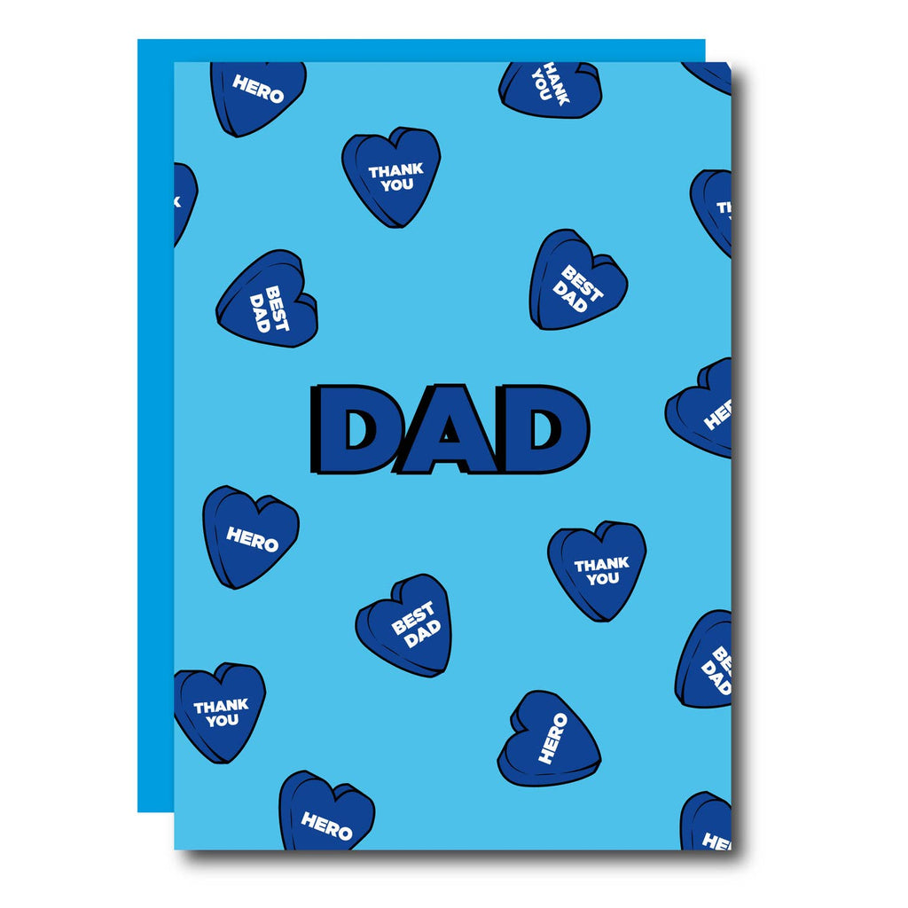 Dad Hearts Greeting Card