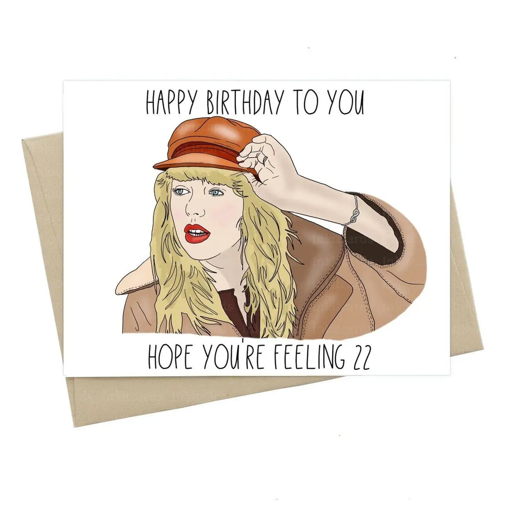 Red Taylor Birthday Card