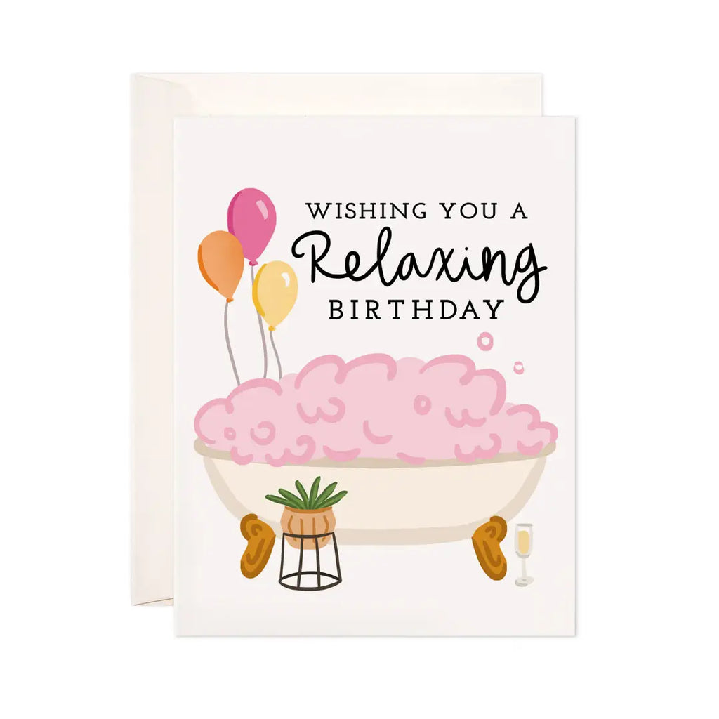 Relaxing Birthday Greeting Card - Cute Birthday Card
