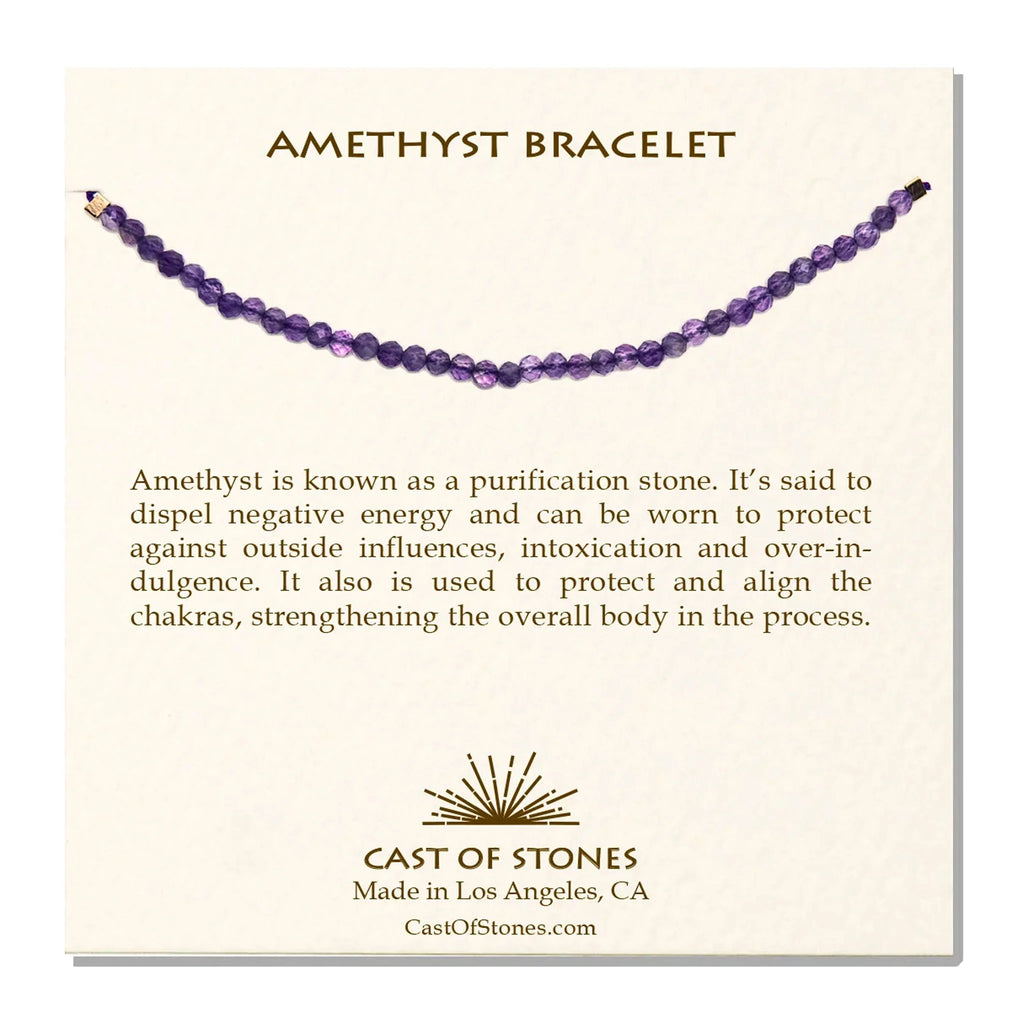 Amethyst Gemstone Bracelet