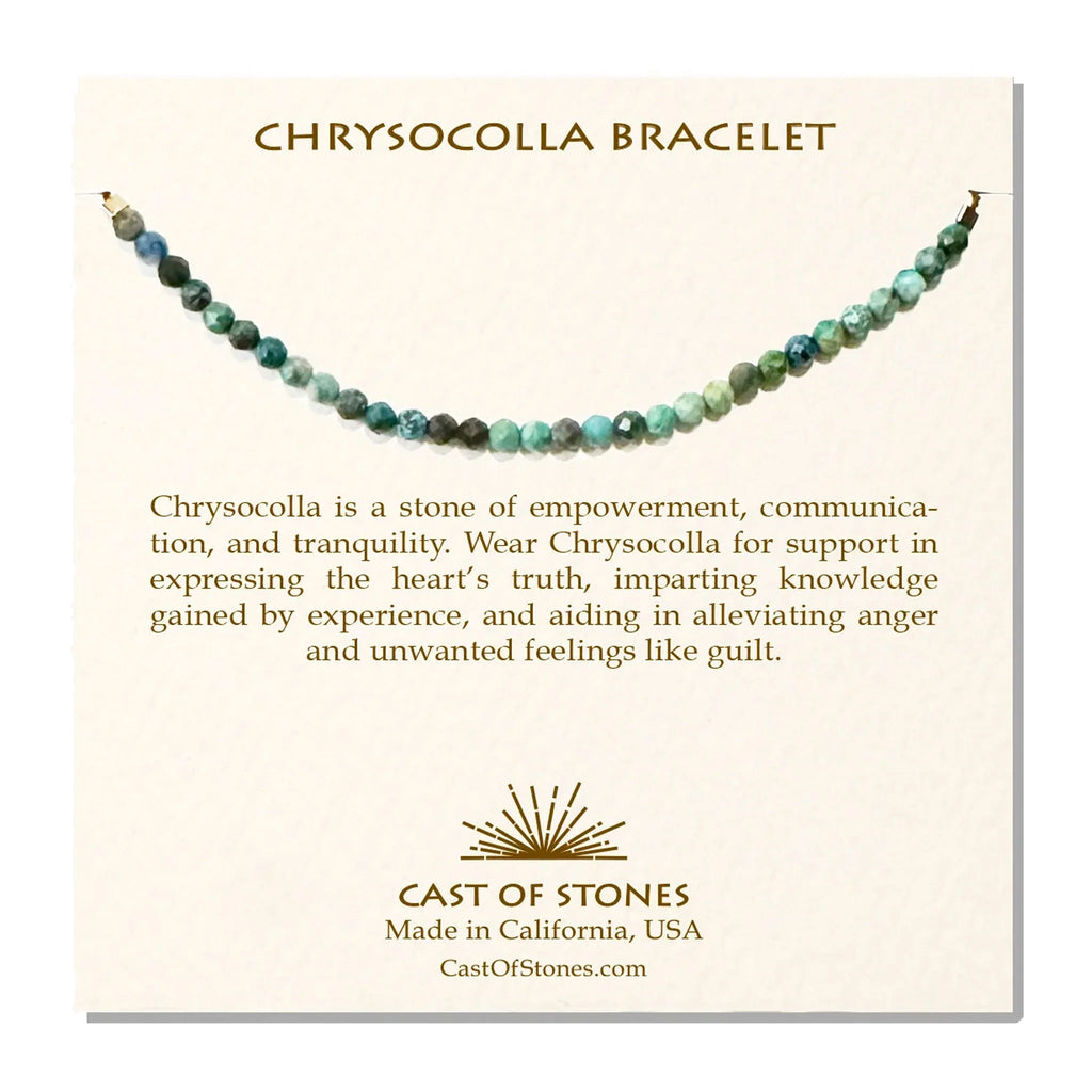 Chrysocolla Gemstone Bracelet