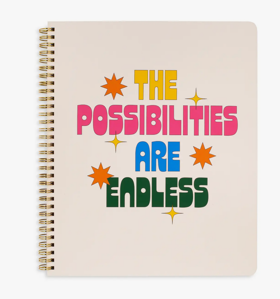The Possibilities Are Endless Large Rough Draft Large Notebook