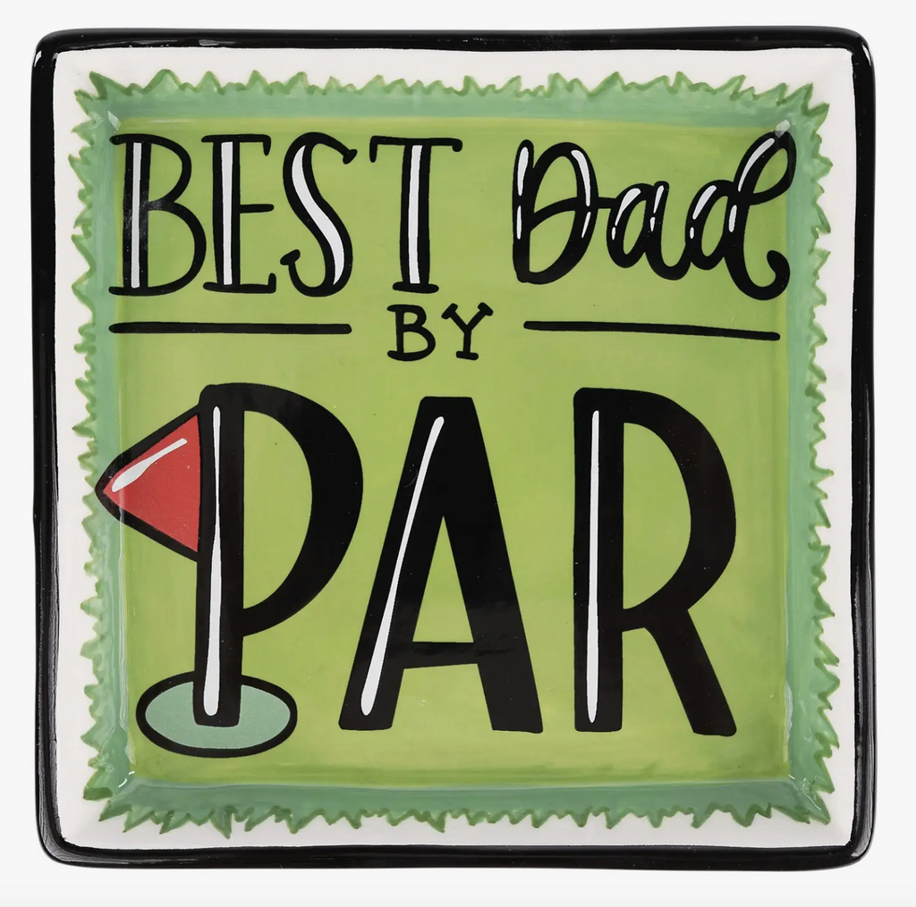 Best Dad By Par Trinket Tray