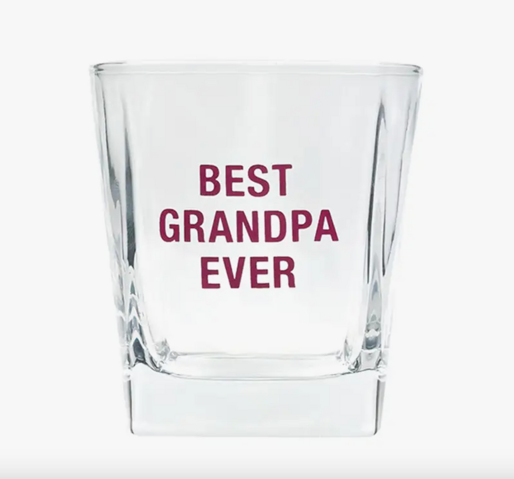 Best Grandpa Rocks Glass