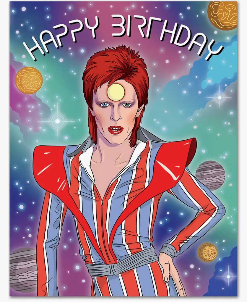 Bowie You Are a Star Birthday Card