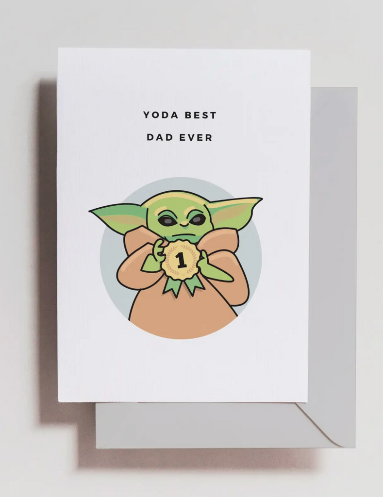 Yoda Best Dad Card