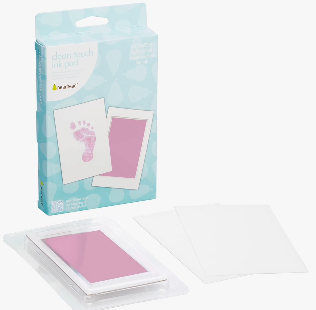 Pink Handprint or Footprint Clean-Touch Ink Pad
