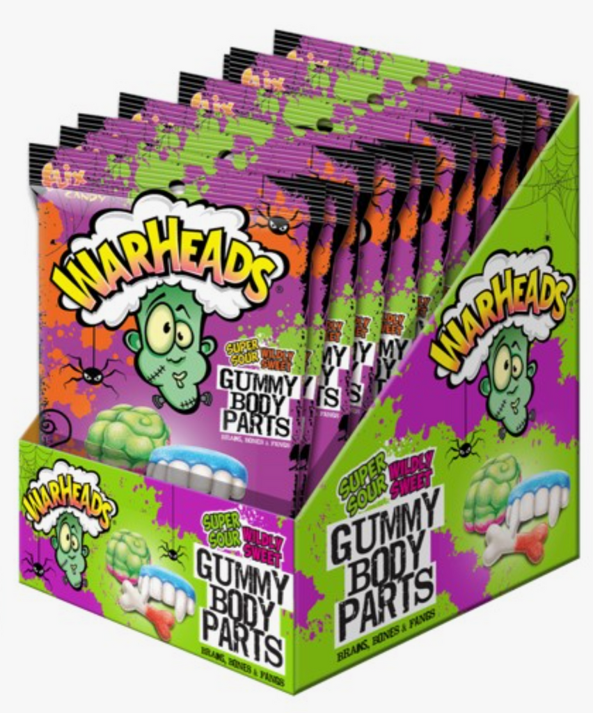 Warheads Sour Body Parts Gummy Candy